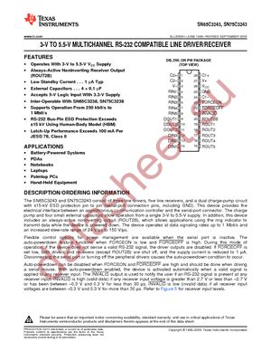 SN65C3243DW datasheet  